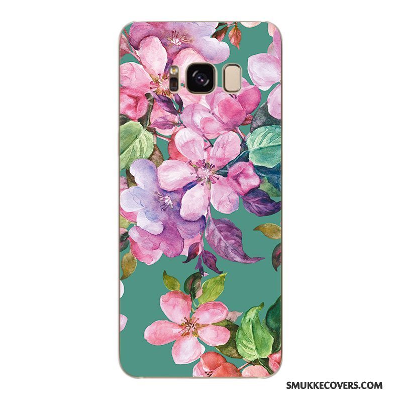 Etui Samsung Galaxy S6 Edge + Blød Trendy Gul, Cover Samsung Galaxy S6 Edge + Beskyttelse Blomster Telefon