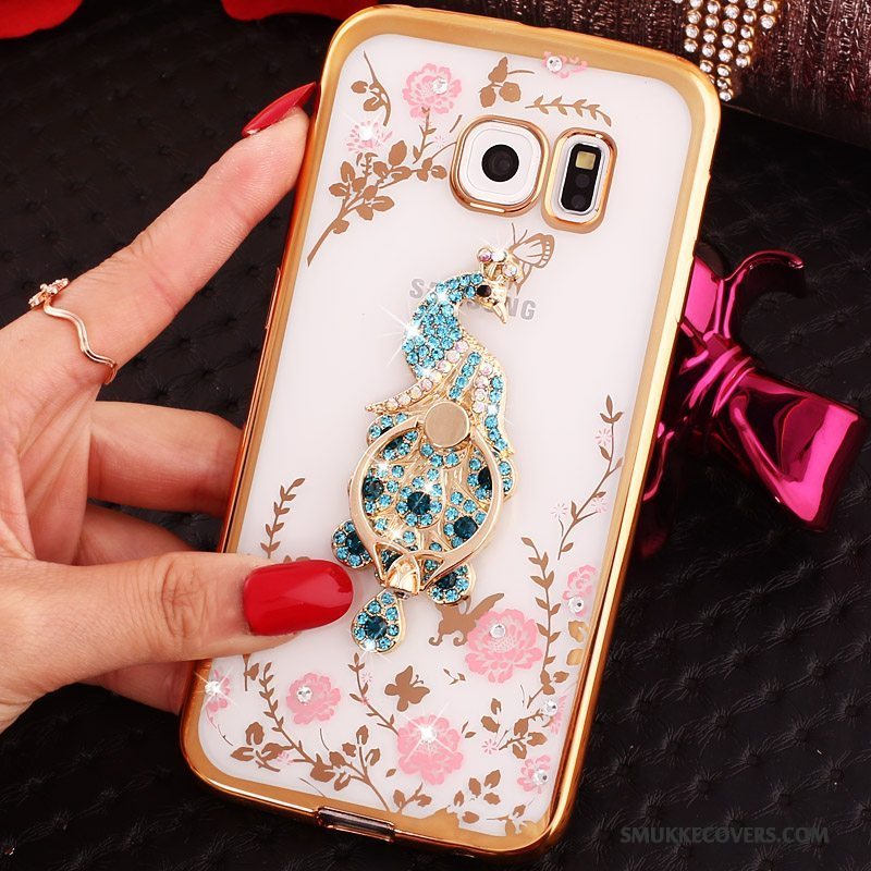 Etui Samsung Galaxy S6 Edge Cartoon Blå, Cover Samsung Galaxy S6 Edge Beskyttelse