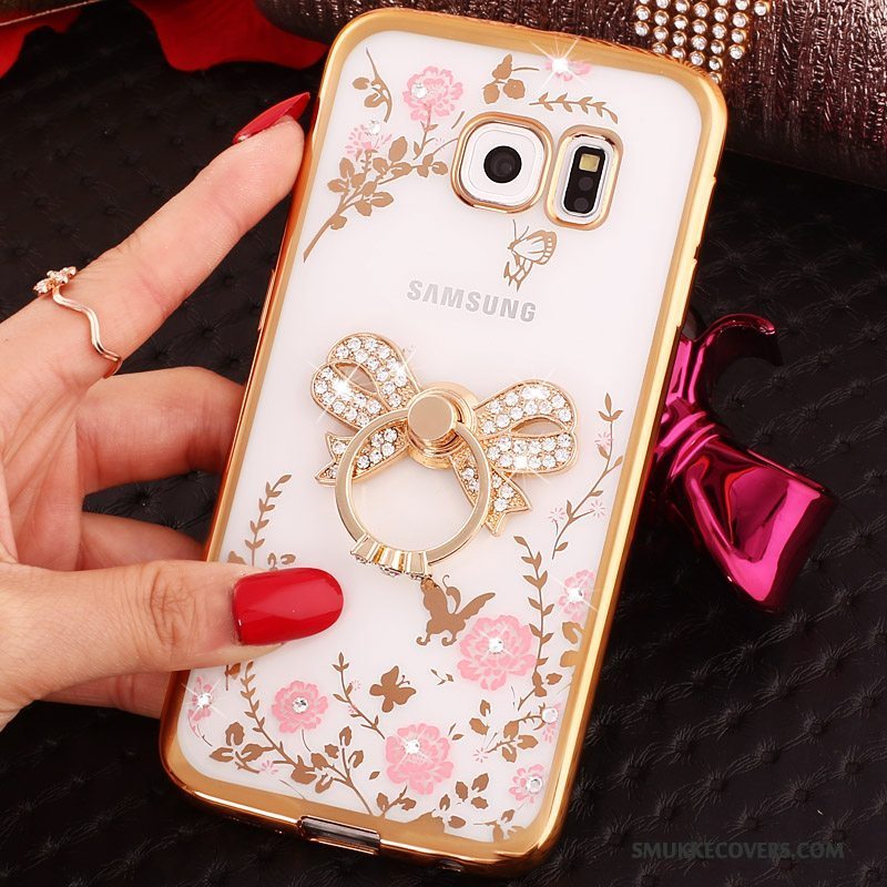 Etui Samsung Galaxy S6 Edge Cartoon Blå, Cover Samsung Galaxy S6 Edge Beskyttelse