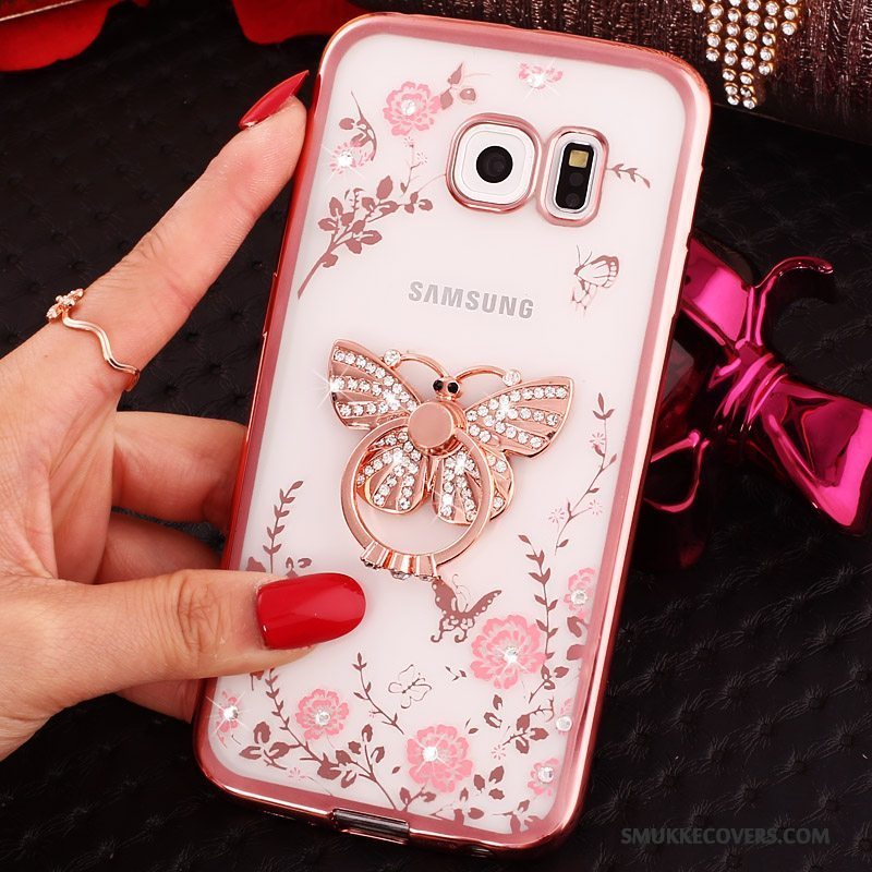 Etui Samsung Galaxy S6 Edge Cartoon Blå, Cover Samsung Galaxy S6 Edge Beskyttelse