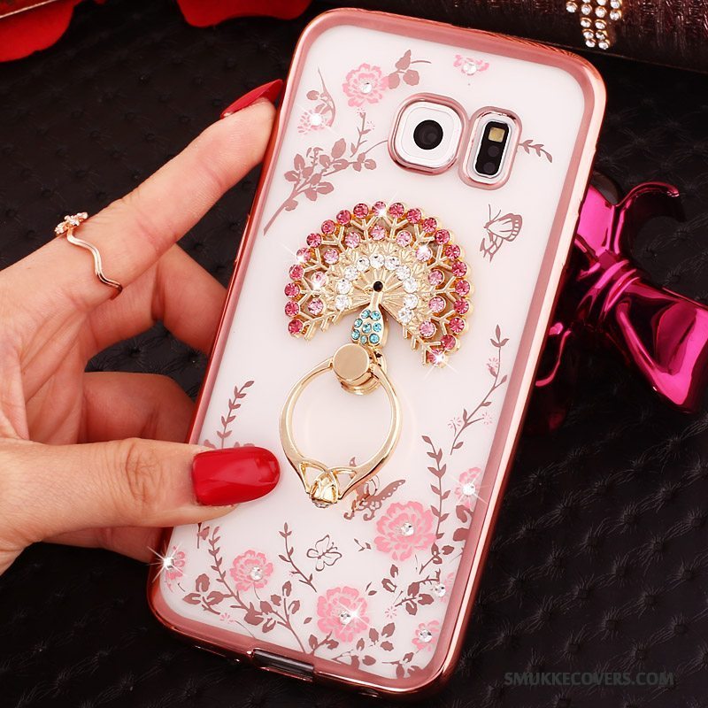 Etui Samsung Galaxy S6 Edge Cartoon Blå, Cover Samsung Galaxy S6 Edge Beskyttelse