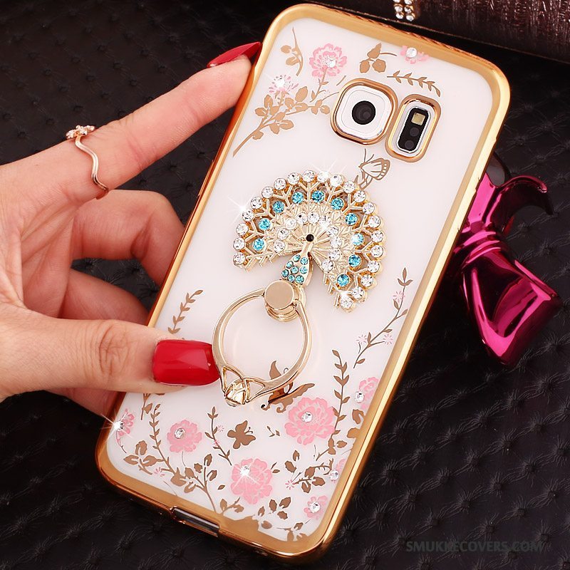 Etui Samsung Galaxy S6 Edge Cartoon Blå, Cover Samsung Galaxy S6 Edge Beskyttelse