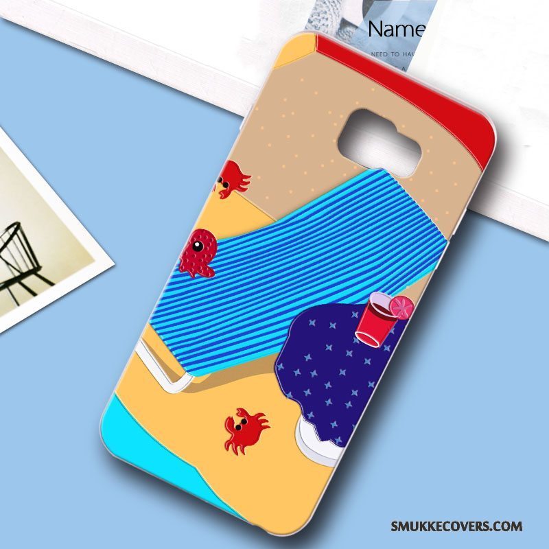 Etui Samsung Galaxy S6 Edge + Cartoon Ny Anti-fald, Cover Samsung Galaxy S6 Edge + Kreativ Telefonhård