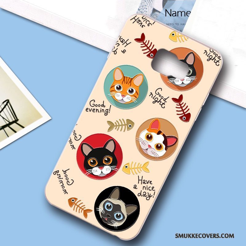 Etui Samsung Galaxy S6 Edge + Cartoon Ny Anti-fald, Cover Samsung Galaxy S6 Edge + Kreativ Telefonhård