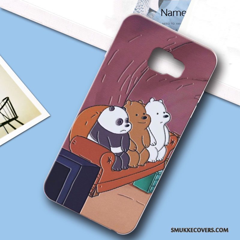 Etui Samsung Galaxy S6 Edge + Cartoon Ny Anti-fald, Cover Samsung Galaxy S6 Edge + Kreativ Telefonhård