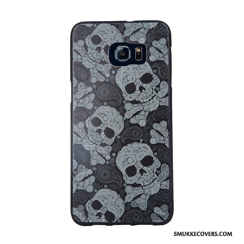 Etui Samsung Galaxy S6 Edge Cartoon Trend Telefon, Cover Samsung Galaxy S6 Edge Relief Blå