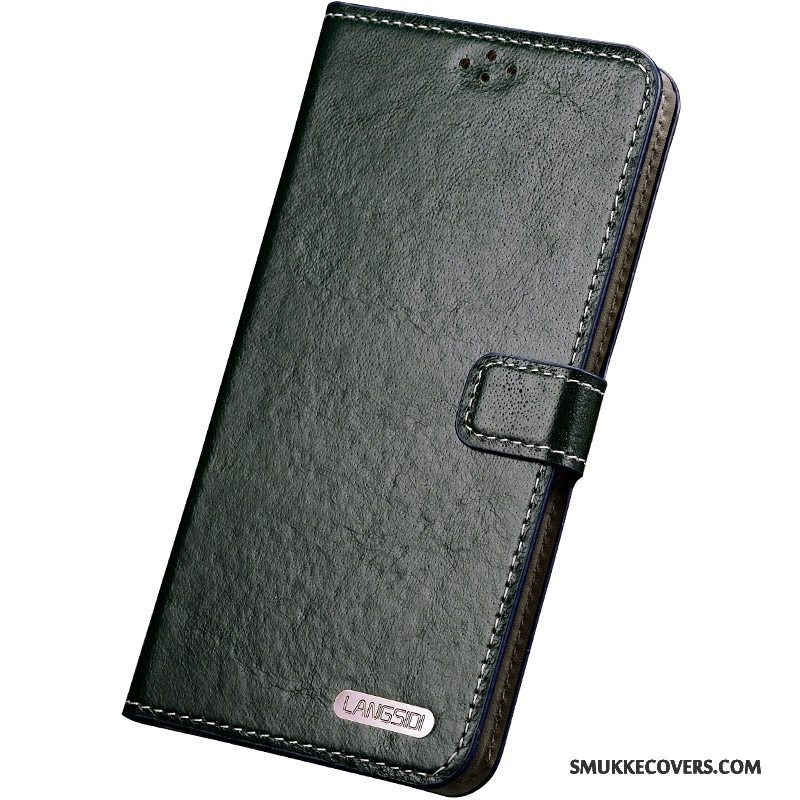 Etui Samsung Galaxy S6 Edge + Folio Anti-fald Telefon, Cover Samsung Galaxy S6 Edge + Beskyttelse Blå