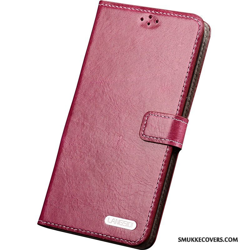 Etui Samsung Galaxy S6 Edge + Folio Anti-fald Telefon, Cover Samsung Galaxy S6 Edge + Beskyttelse Blå