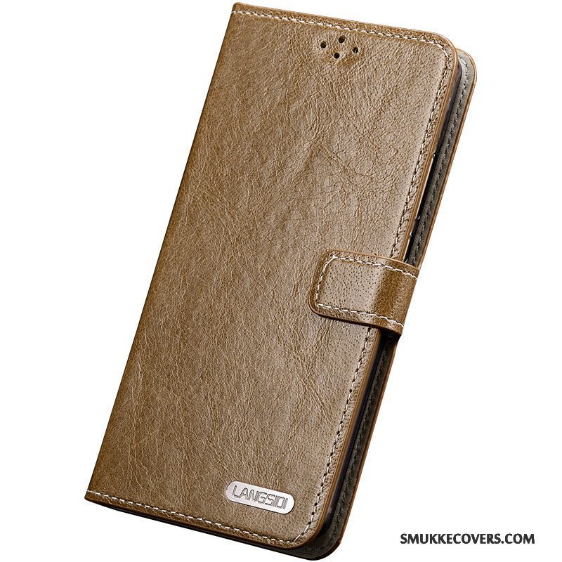 Etui Samsung Galaxy S6 Edge + Folio Anti-fald Telefon, Cover Samsung Galaxy S6 Edge + Beskyttelse Blå