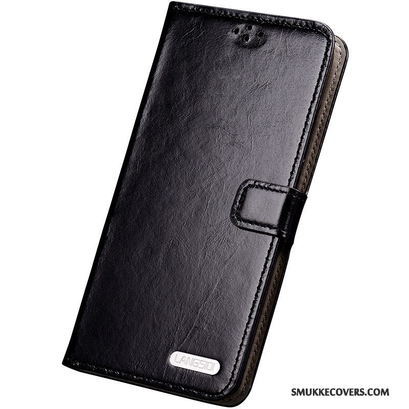 Etui Samsung Galaxy S6 Edge + Folio Anti-fald Telefon, Cover Samsung Galaxy S6 Edge + Beskyttelse Blå