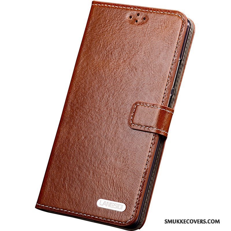 Etui Samsung Galaxy S6 Edge + Folio Anti-fald Telefon, Cover Samsung Galaxy S6 Edge + Beskyttelse Blå