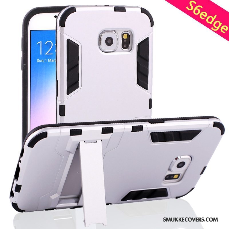 Etui Samsung Galaxy S6 Edge Kreativ Telefonguld, Cover Samsung Galaxy S6 Edge Support Anti-fald