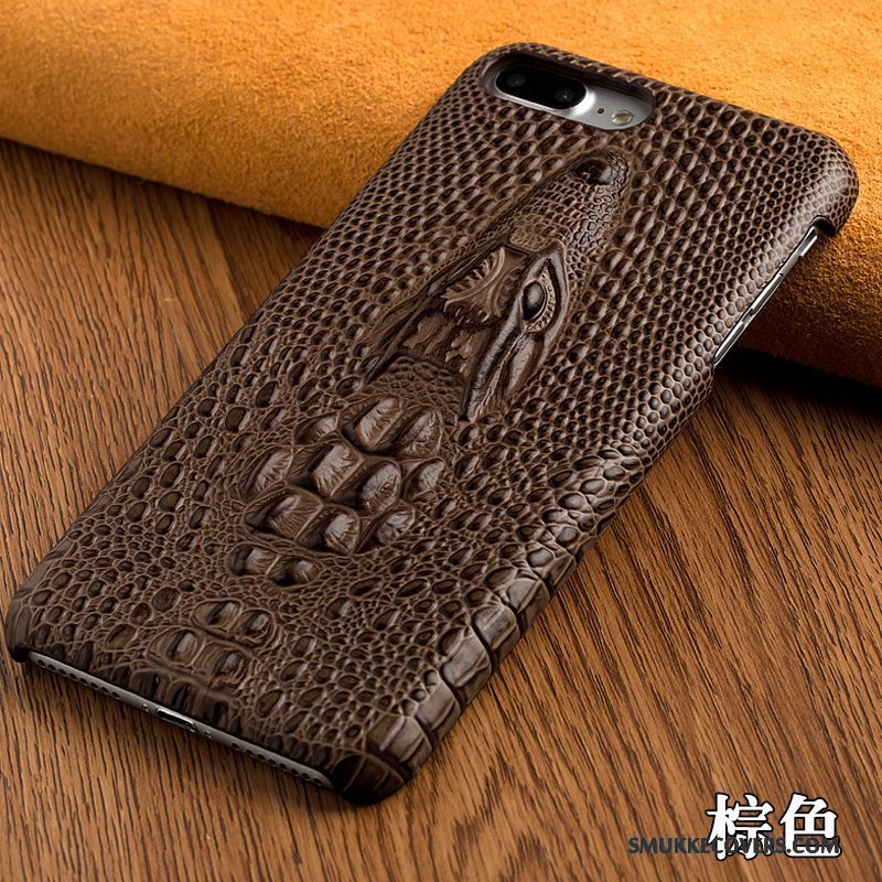 Etui Samsung Galaxy S6 Edge + Læder Krokodille Hård, Cover Samsung Galaxy S6 Edge + Beskyttelse Rød Telefon