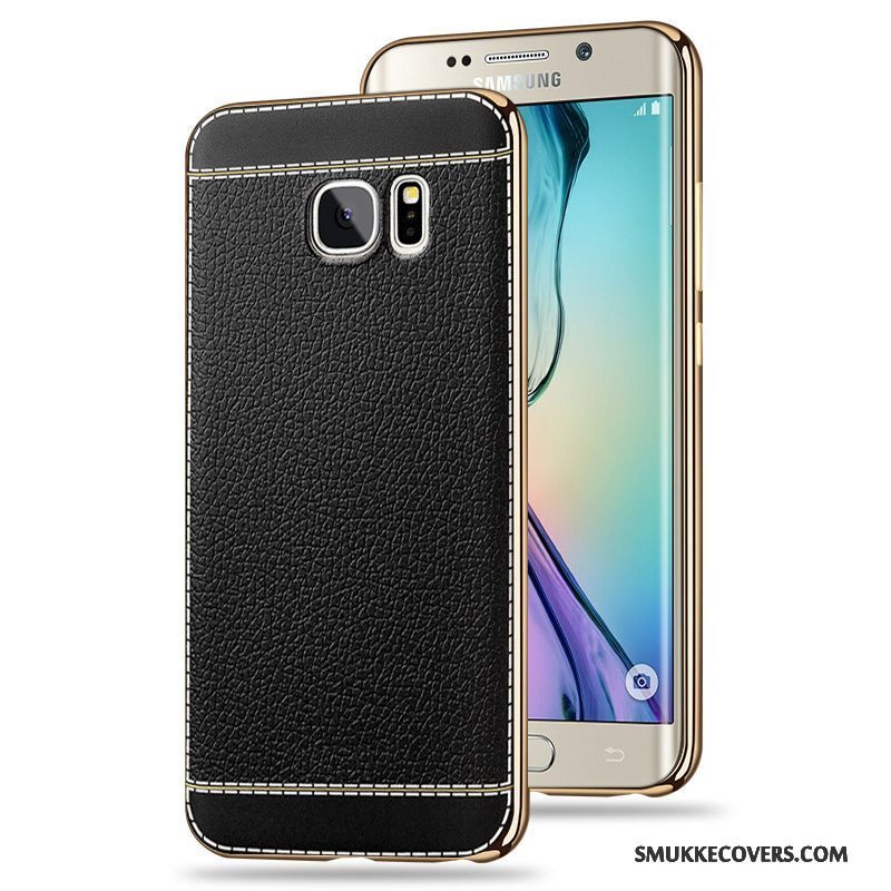 Etui Samsung Galaxy S6 Edge Silikone Mønster Telefon, Cover Samsung Galaxy S6 Edge Tasker Belægning Rød