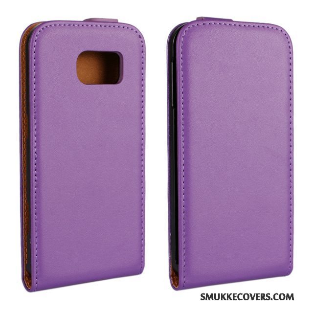 Etui Samsung Galaxy S6 Læder Lyserød, Cover Samsung Galaxy S6 Beskyttelse