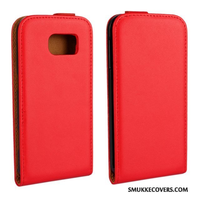 Etui Samsung Galaxy S6 Læder Lyserød, Cover Samsung Galaxy S6 Beskyttelse