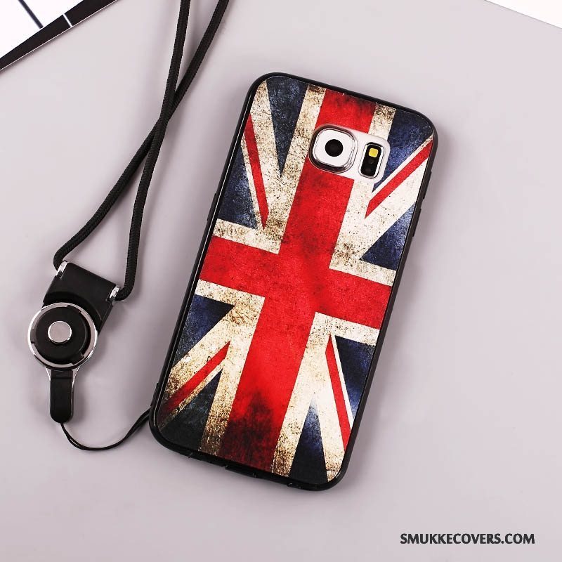 Etui Samsung Galaxy S6 Malet Elskeren Telefon, Cover Samsung Galaxy S6 Beskyttelse Sort