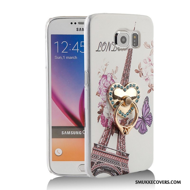 Etui Samsung Galaxy S6 Support Telefonny, Cover Samsung Galaxy S6 Beskyttelse Ring