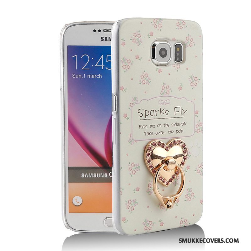 Etui Samsung Galaxy S6 Support Telefonny, Cover Samsung Galaxy S6 Beskyttelse Ring