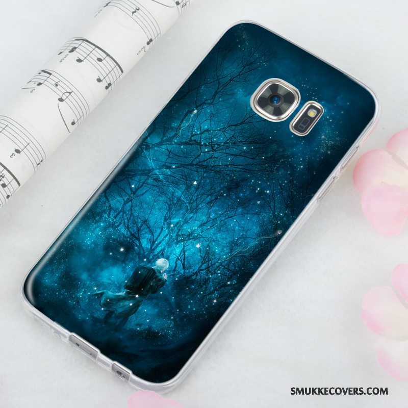 Etui Samsung Galaxy S7 Beskyttelse Telefonanti-fald, Cover Samsung Galaxy S7 Blød Tynde Lilla