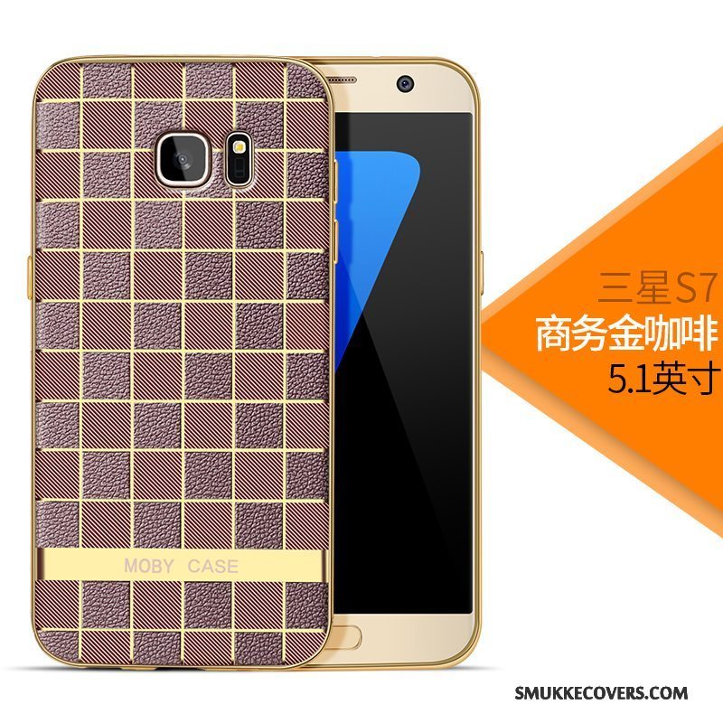 Etui Samsung Galaxy S7 Blød Telefonlyserød, Cover Samsung Galaxy S7 Beskyttelse Business Anti-fald