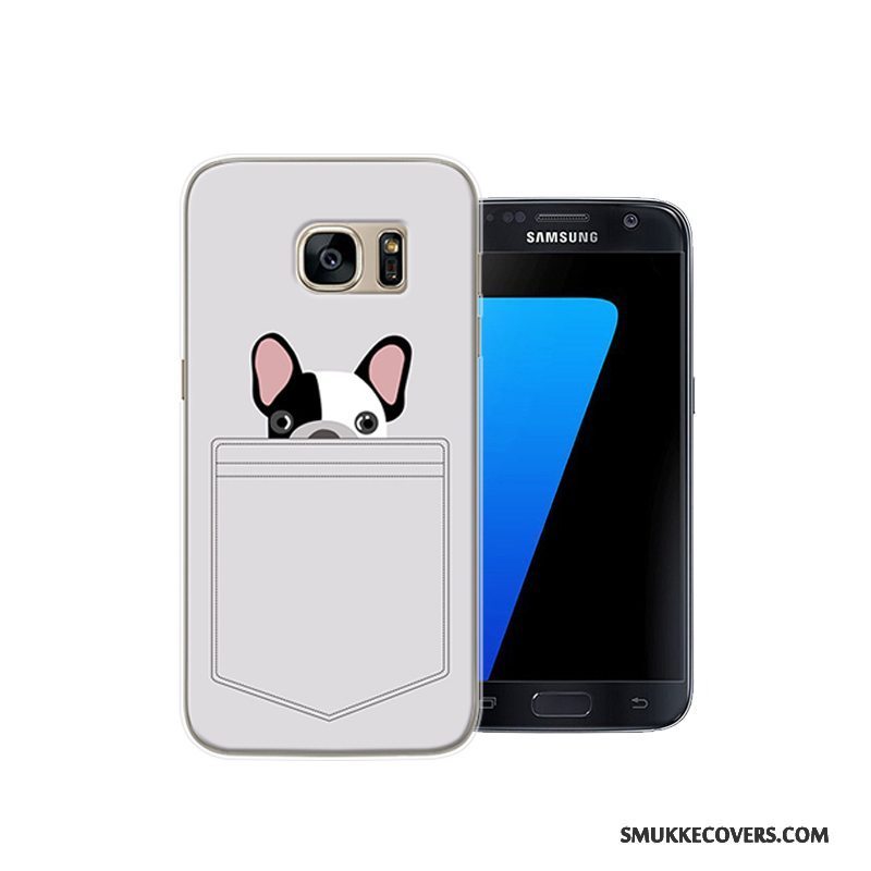 Etui Samsung Galaxy S7 Cartoon Hård Rød, Cover Samsung Galaxy S7 Beskyttelse Telefonanti-fald