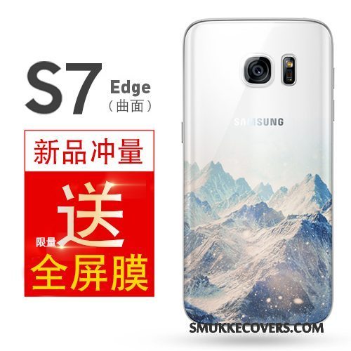 Etui Samsung Galaxy S7 Edge Beskyttelse Simple Telefon, Cover Samsung Galaxy S7 Edge Tasker Anti-fald Gul