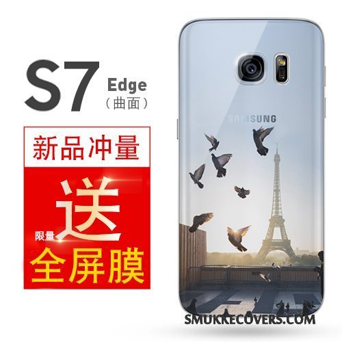 Etui Samsung Galaxy S7 Edge Beskyttelse Simple Telefon, Cover Samsung Galaxy S7 Edge Tasker Anti-fald Gul