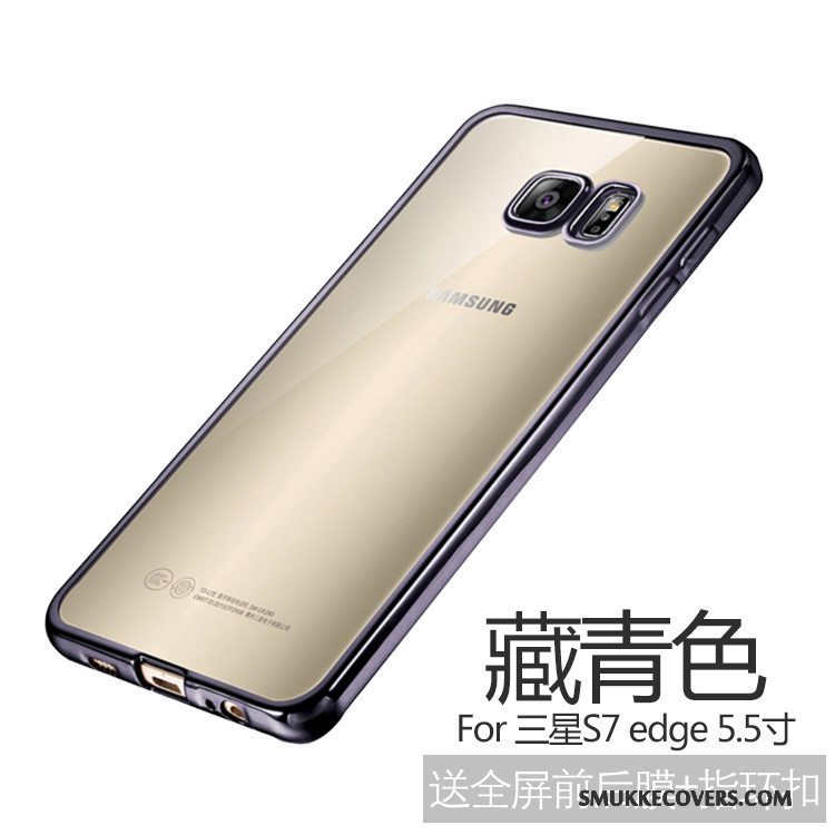Etui Samsung Galaxy S7 Edge Beskyttelse Tynd Telefon, Cover Samsung Galaxy S7 Edge Blød Anti-fald Guld