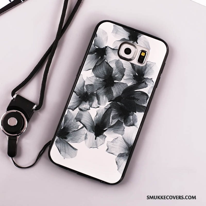 Etui Samsung Galaxy S7 Edge Blød Anti-fald Sort, Cover Samsung Galaxy S7 Edge Beskyttelse Telefonring