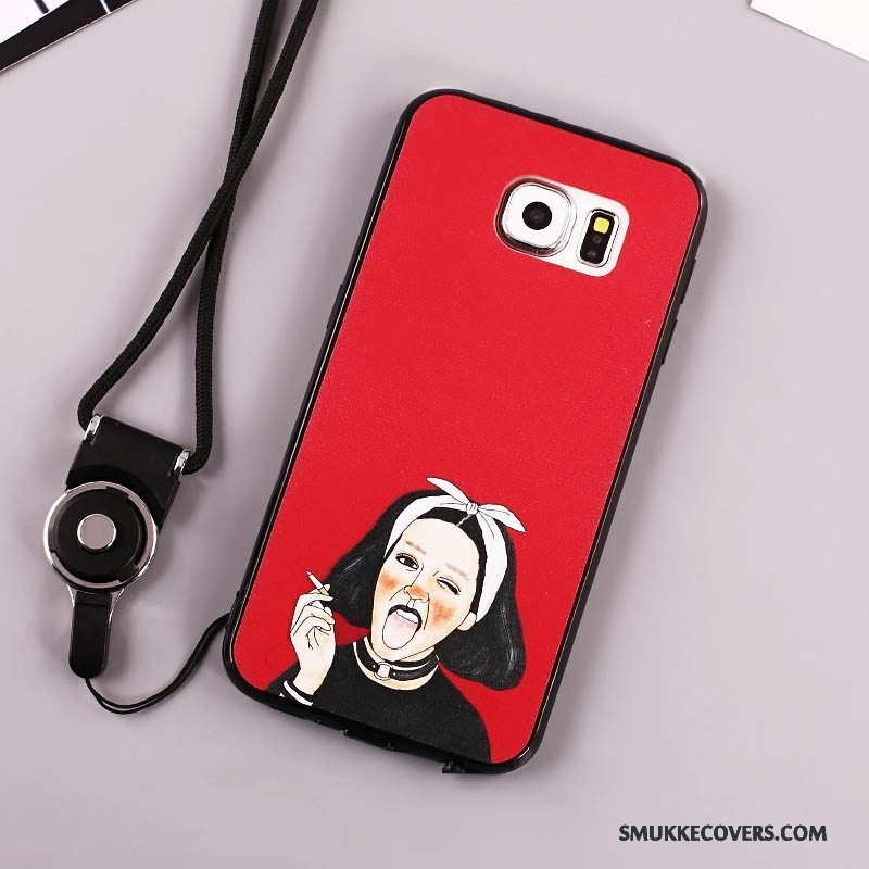 Etui Samsung Galaxy S7 Edge Blød Anti-fald Sort, Cover Samsung Galaxy S7 Edge Beskyttelse Telefonring