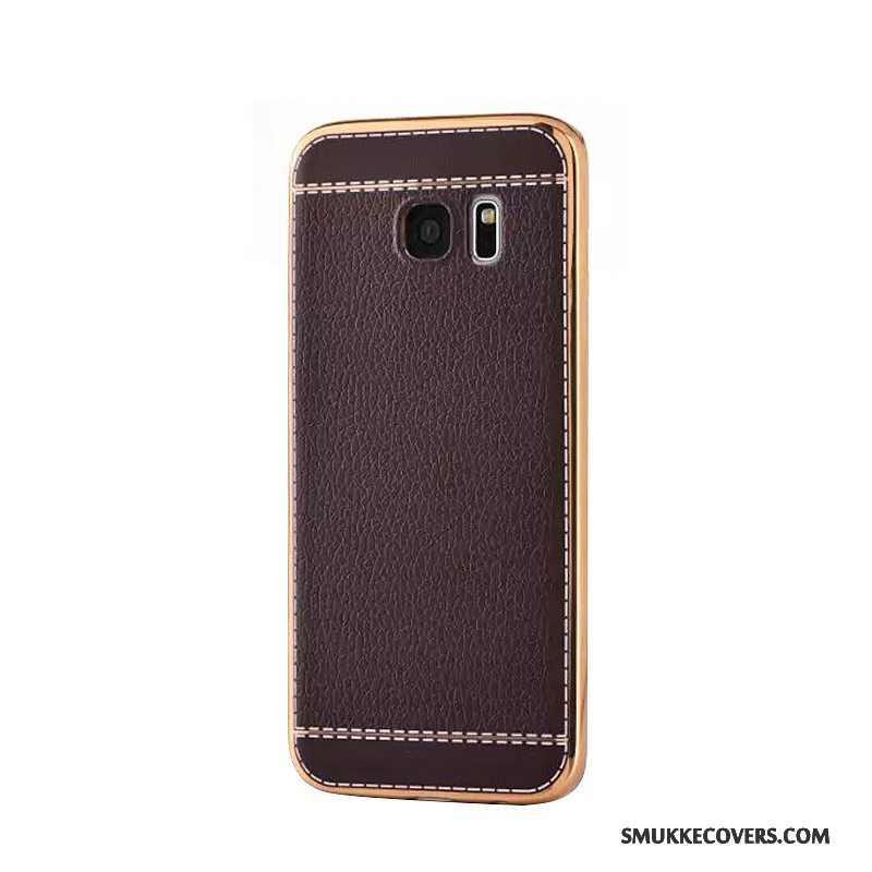 Etui Samsung Galaxy S7 Edge Blød Mønster Telefon, Cover Samsung Galaxy S7 Edge Læder Trend Rød