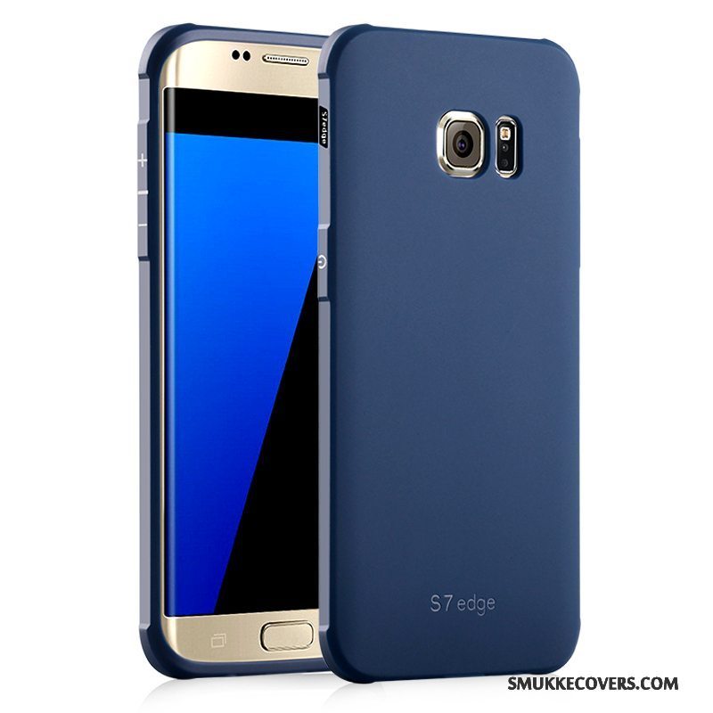 Etui Samsung Galaxy S7 Edge Blød Sort Trend, Cover Samsung Galaxy S7 Edge Beskyttelse Tynd Telefon