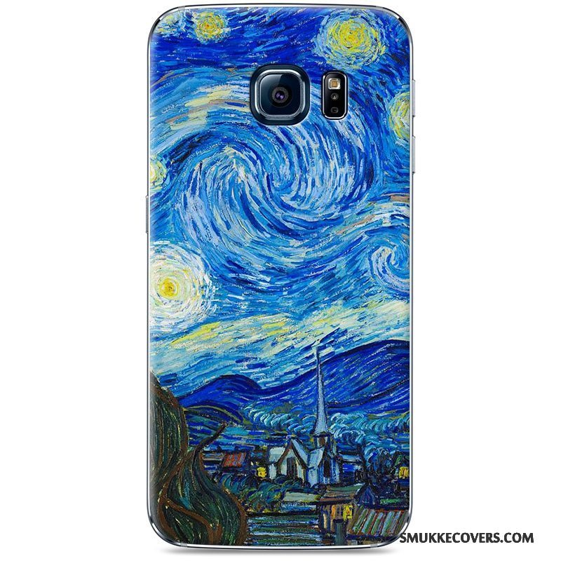 Etui Samsung Galaxy S7 Edge Cartoon Telefonanti-fald, Cover Samsung Galaxy S7 Edge Malet Hård Lilla