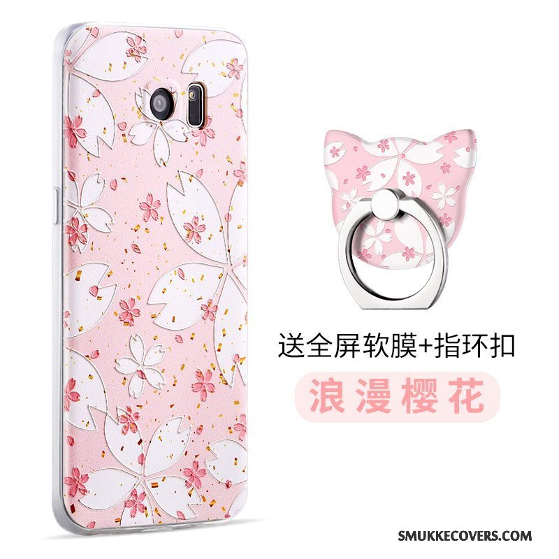 Etui Samsung Galaxy S7 Edge Cartoon Telefongul, Cover Samsung Galaxy S7 Edge Silikone