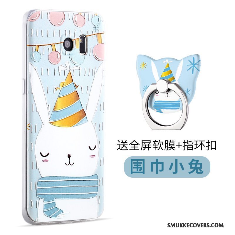 Etui Samsung Galaxy S7 Edge Cartoon Telefongul, Cover Samsung Galaxy S7 Edge Silikone