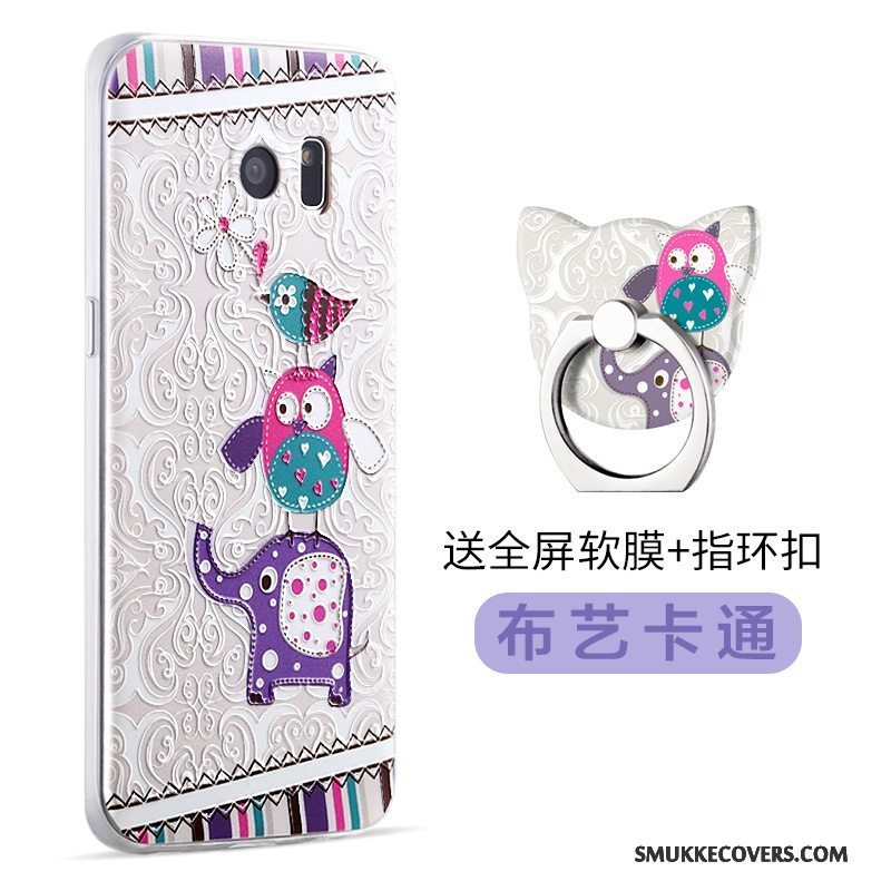 Etui Samsung Galaxy S7 Edge Cartoon Telefongul, Cover Samsung Galaxy S7 Edge Silikone