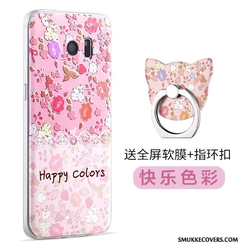 Etui Samsung Galaxy S7 Edge Cartoon Telefongul, Cover Samsung Galaxy S7 Edge Silikone