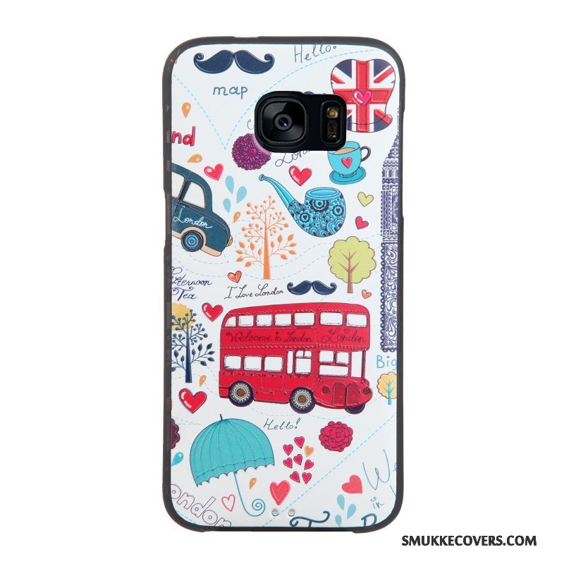 Etui Samsung Galaxy S7 Edge Farve Trend Telefon, Cover Samsung Galaxy S7 Edge Cartoon