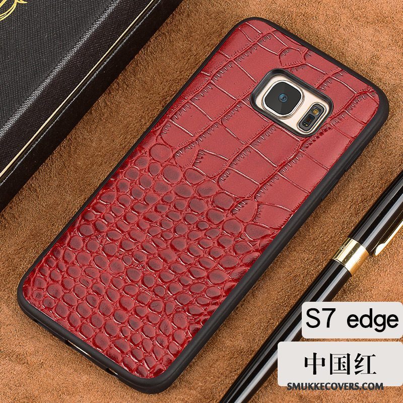 Etui Samsung Galaxy S7 Edge Kreativ Anti-fald Af Personlighed, Cover Samsung Galaxy S7 Edge Læder Hård Telefon