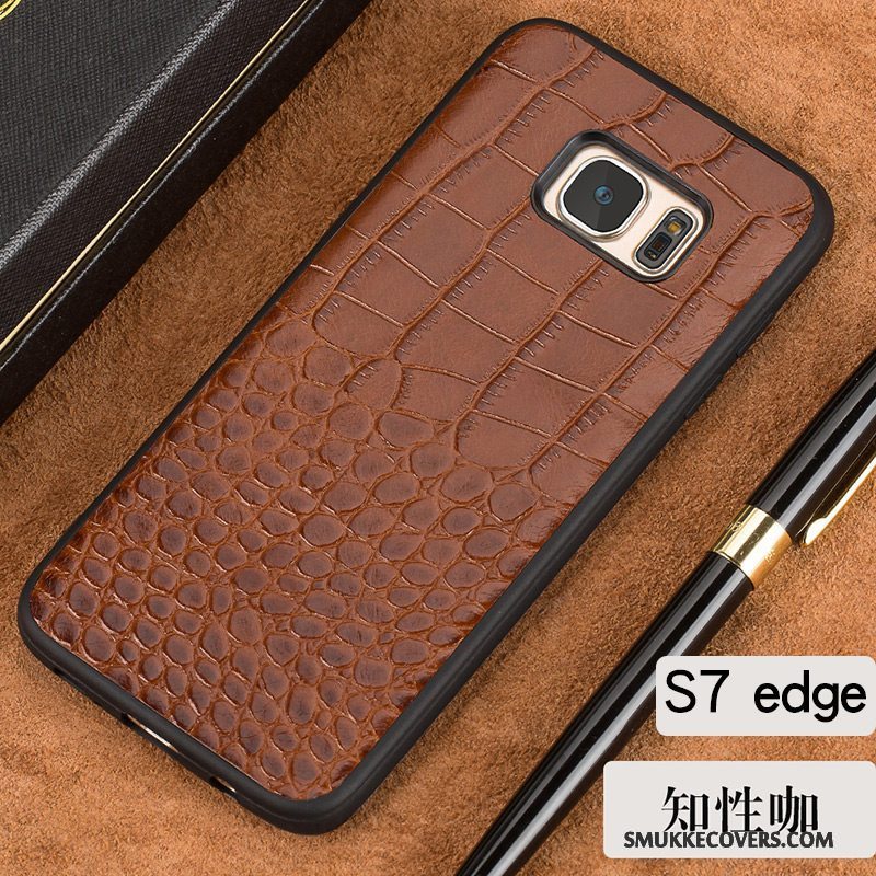 Etui Samsung Galaxy S7 Edge Kreativ Anti-fald Af Personlighed, Cover Samsung Galaxy S7 Edge Læder Hård Telefon