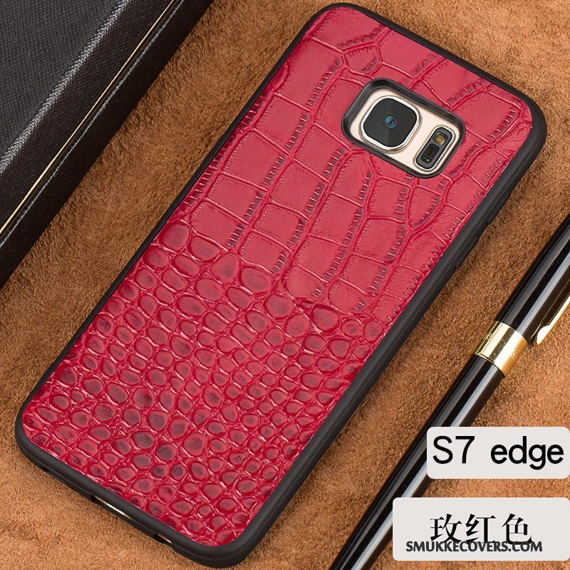 Etui Samsung Galaxy S7 Edge Kreativ Anti-fald Af Personlighed, Cover Samsung Galaxy S7 Edge Læder Hård Telefon