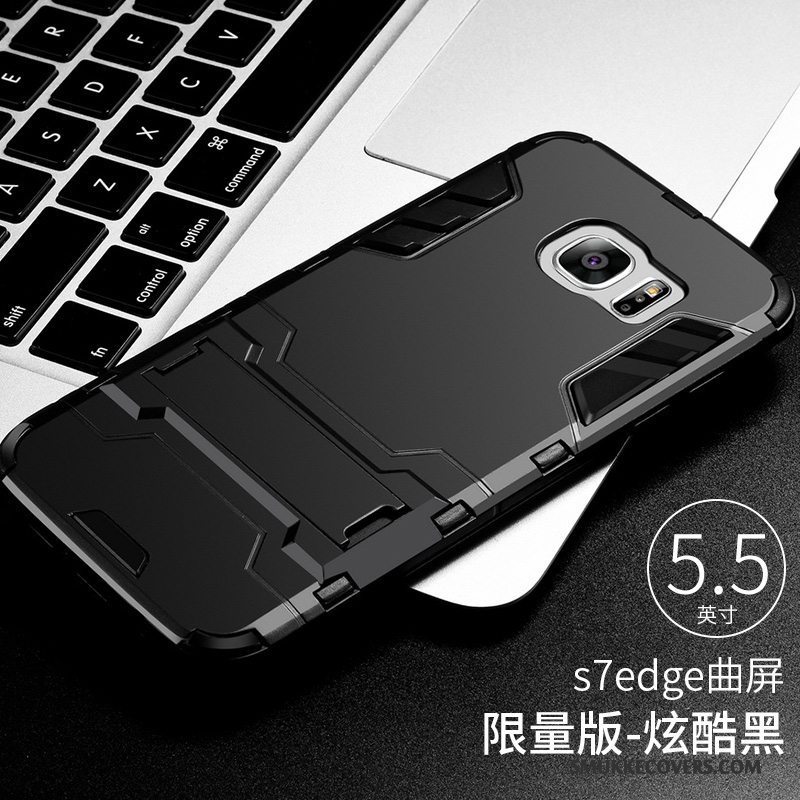 Etui Samsung Galaxy S7 Edge Kreativ Anti-fald Af Personlighed, Cover Samsung Galaxy S7 Edge Tasker Trend Sølv