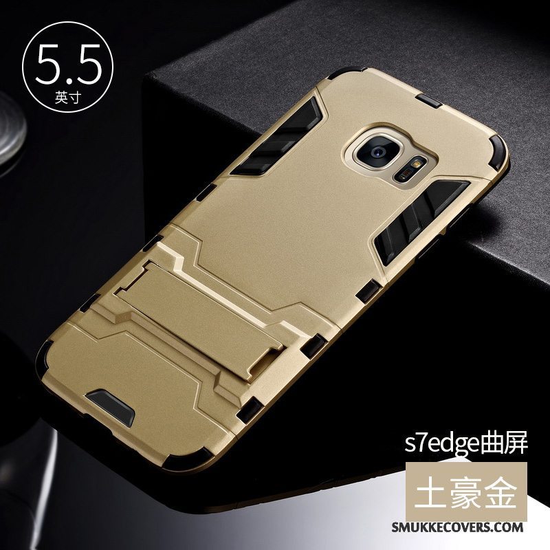 Etui Samsung Galaxy S7 Edge Kreativ Anti-fald Af Personlighed, Cover Samsung Galaxy S7 Edge Tasker Trend Sølv