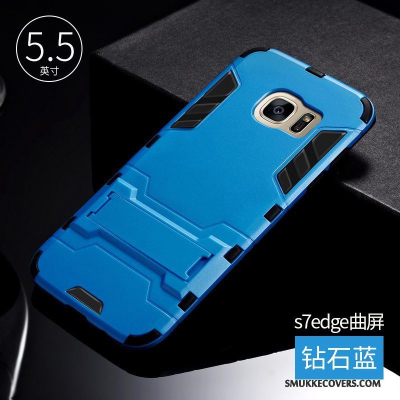 Etui Samsung Galaxy S7 Edge Kreativ Anti-fald Af Personlighed, Cover Samsung Galaxy S7 Edge Tasker Trend Sølv