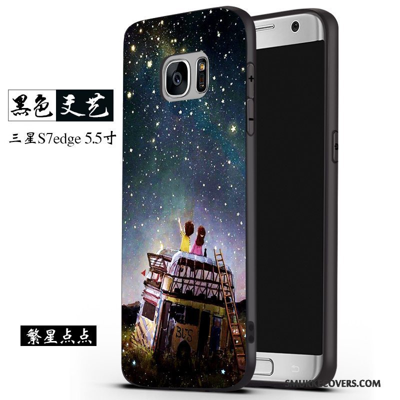 Etui Samsung Galaxy S7 Edge Kreativ Grå Telefon, Cover Samsung Galaxy S7 Edge Beskyttelse Trend Af Personlighed