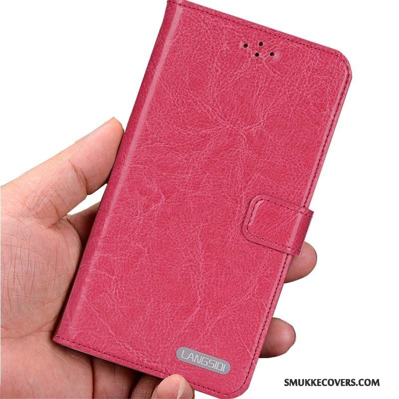 Etui Samsung Galaxy S7 Edge Læder Rød Telefon, Cover Samsung Galaxy S7 Edge Beskyttelse