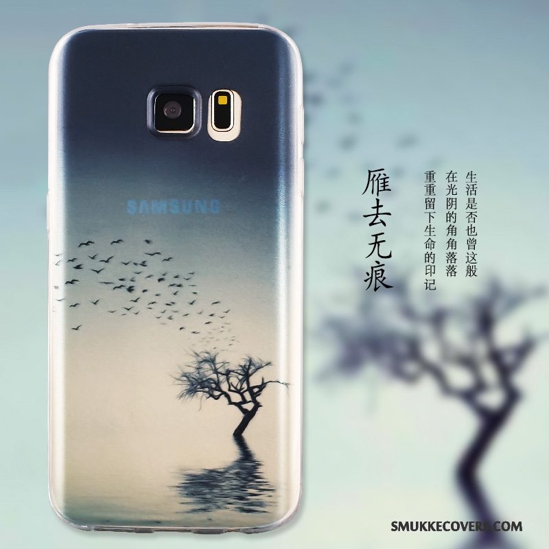 Etui Samsung Galaxy S7 Edge Malet Anti-fald Telefon, Cover Samsung Galaxy S7 Edge Beskyttelse Gul