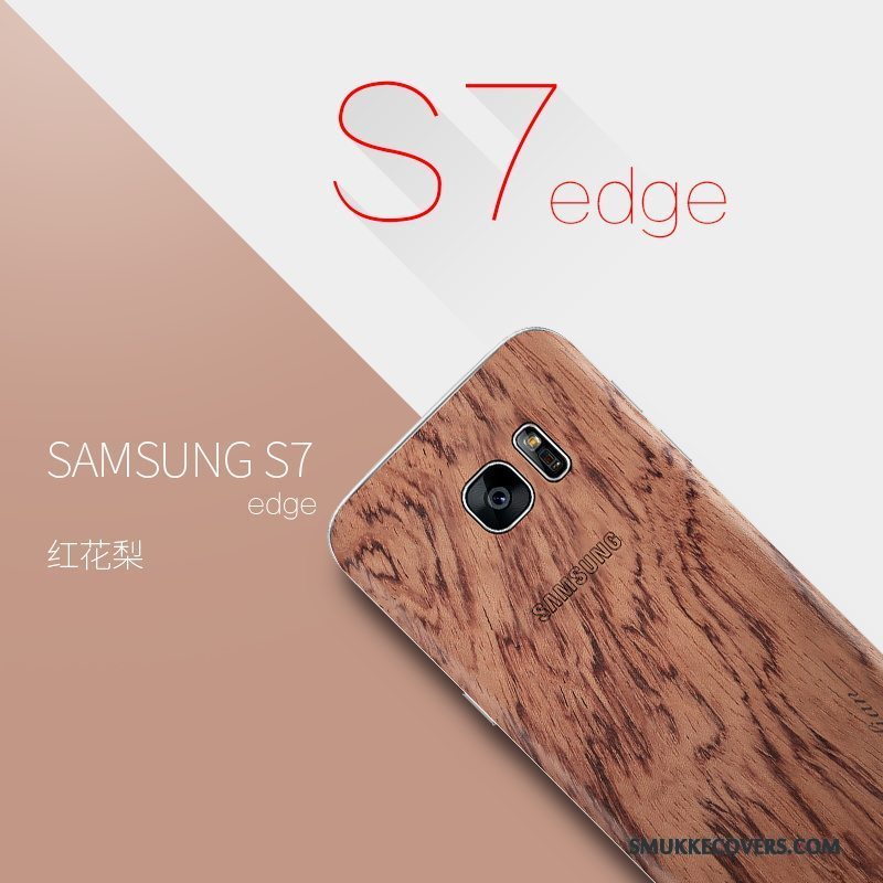 Etui Samsung Galaxy S7 Edge Massivt Træ Tynd Telefon, Cover Samsung Galaxy S7 Edge Tasker