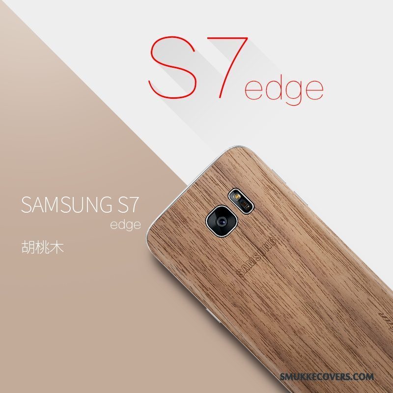 Etui Samsung Galaxy S7 Edge Massivt Træ Tynd Telefon, Cover Samsung Galaxy S7 Edge Tasker
